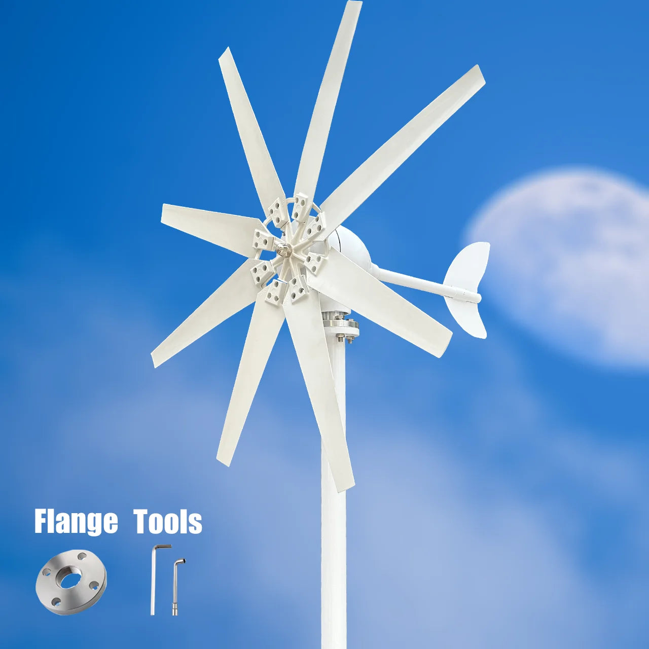 3000W High Efficiency Wind Turbine Off Grid System 12V 24V 48V Output Voltage 220V 230V 240V Home Appliance Power Supply System - Image 5