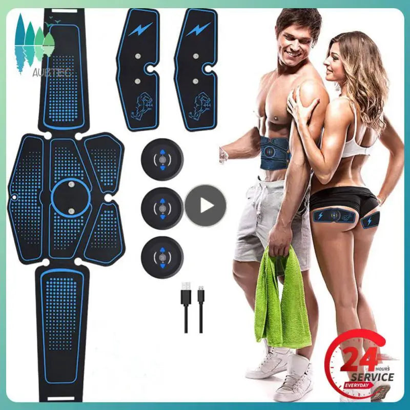 Electric Abdominal Muscle Trainer - EMS Fitness Slimming Exercise Machine for Home Gym