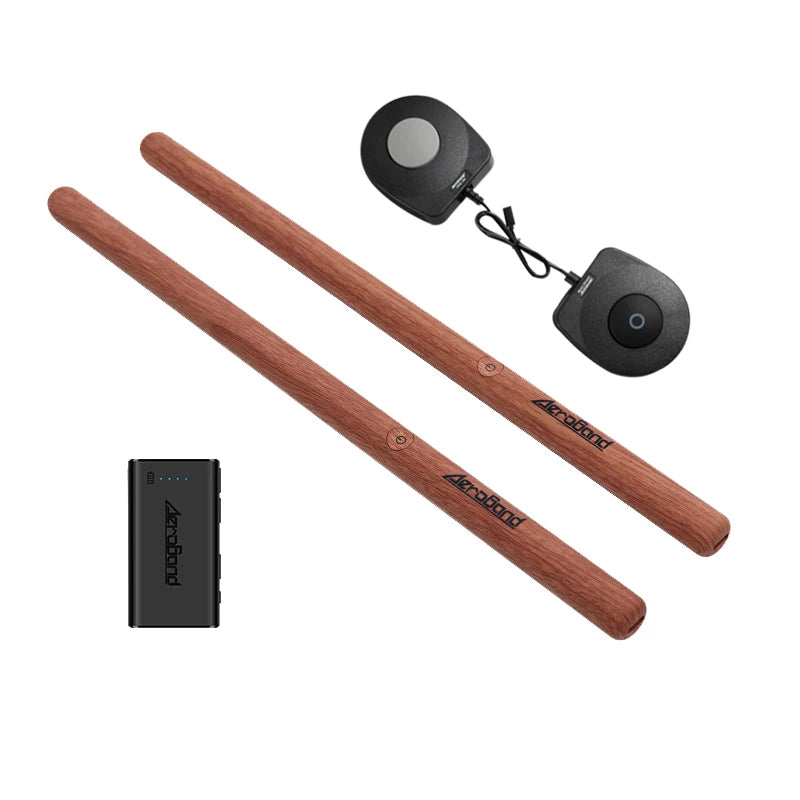 AeroBand PocketDrum 2 PLUS Somatosensory Digital Electronic Air Drum Stick Set Drumsticks & Foot Pedals & Bluetooth Adapter - Image 2