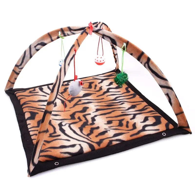 Portable Foldable Cat Tent - Funny Pet Activity Play Bed & Mat - Image 3