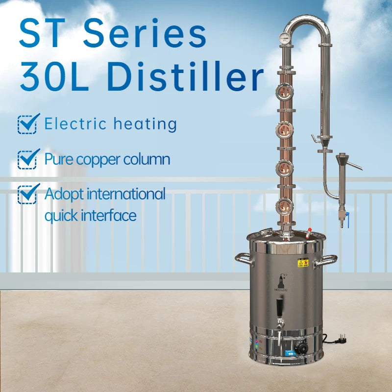 HOOLOO ST Series Copper Column Still 20L/22L/30L/50L/65L Distiller Whiskey Brandy Rum Gin Vodka Moonshine Apparatus - Image 6