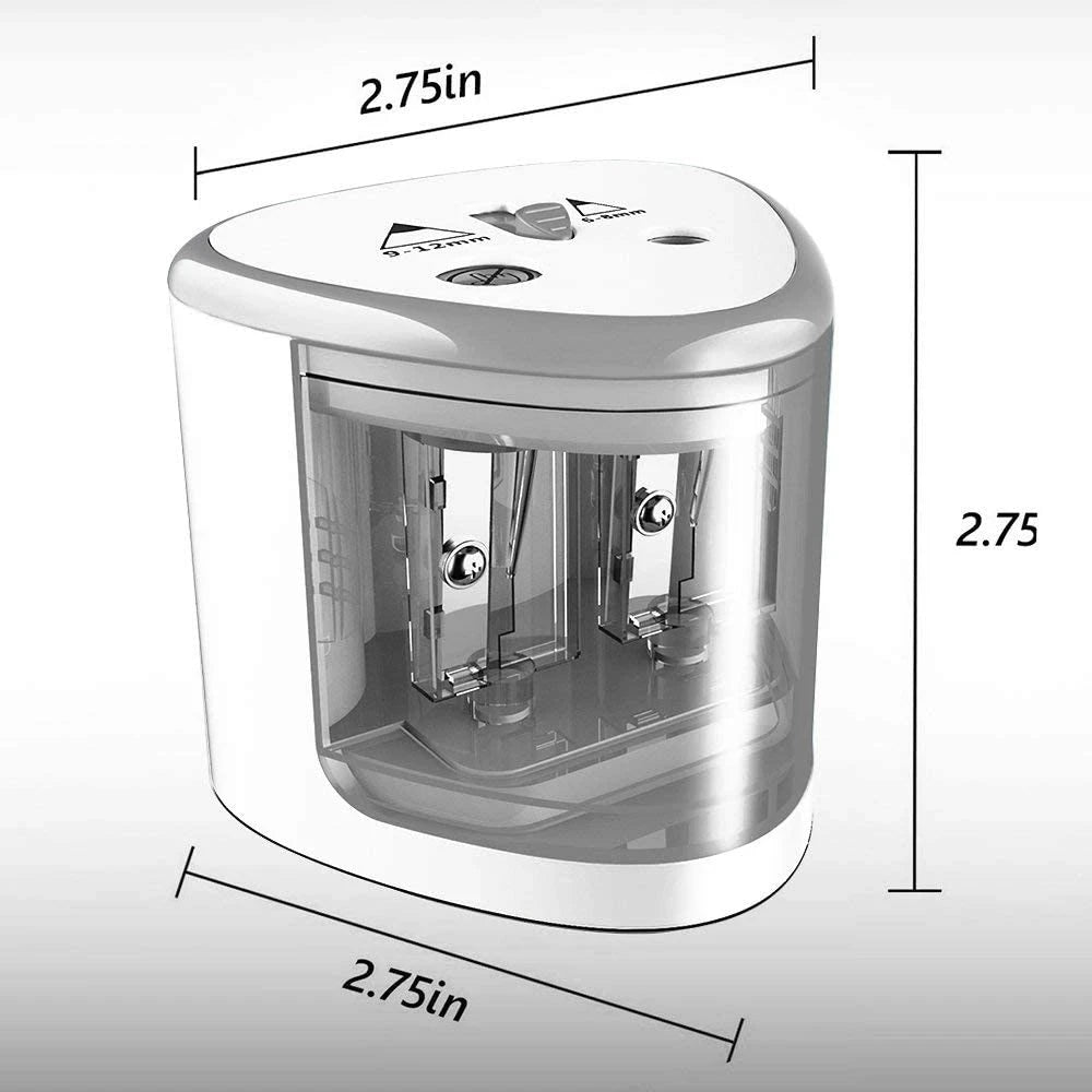 Tenwin New Two-hole Electric Automatic Pencil Sharpener Switch Pencil Sharpener Home Office School Supplies Stationery Art - Image 7