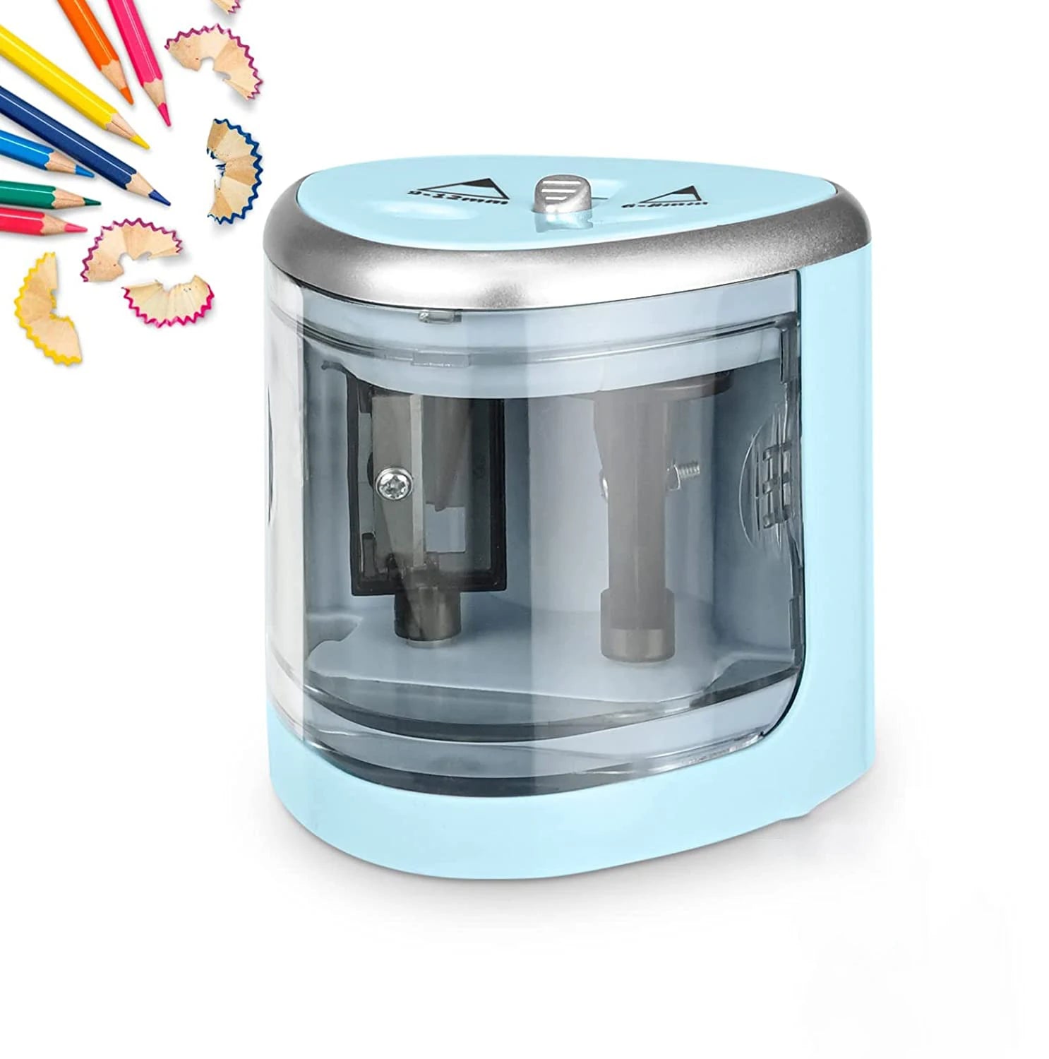 Tenwin New Two-hole Electric Automatic Pencil Sharpener Switch Pencil Sharpener Home Office School Supplies Stationery Art - Image 10