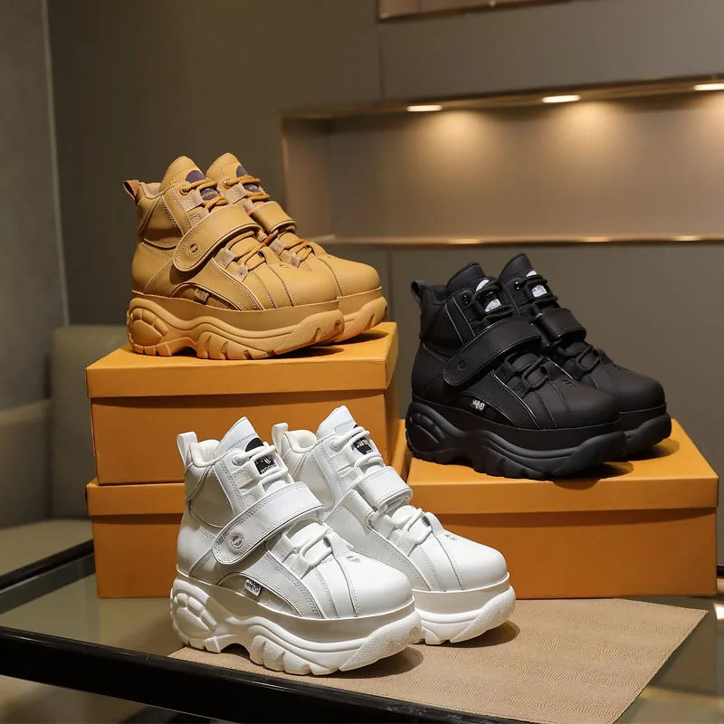 Top Quality Genuine Leather buffalo shoes platform london Women Casual Sneakers imitacion Brand Luxury Dad shoes ST487 ST488 - Image 13