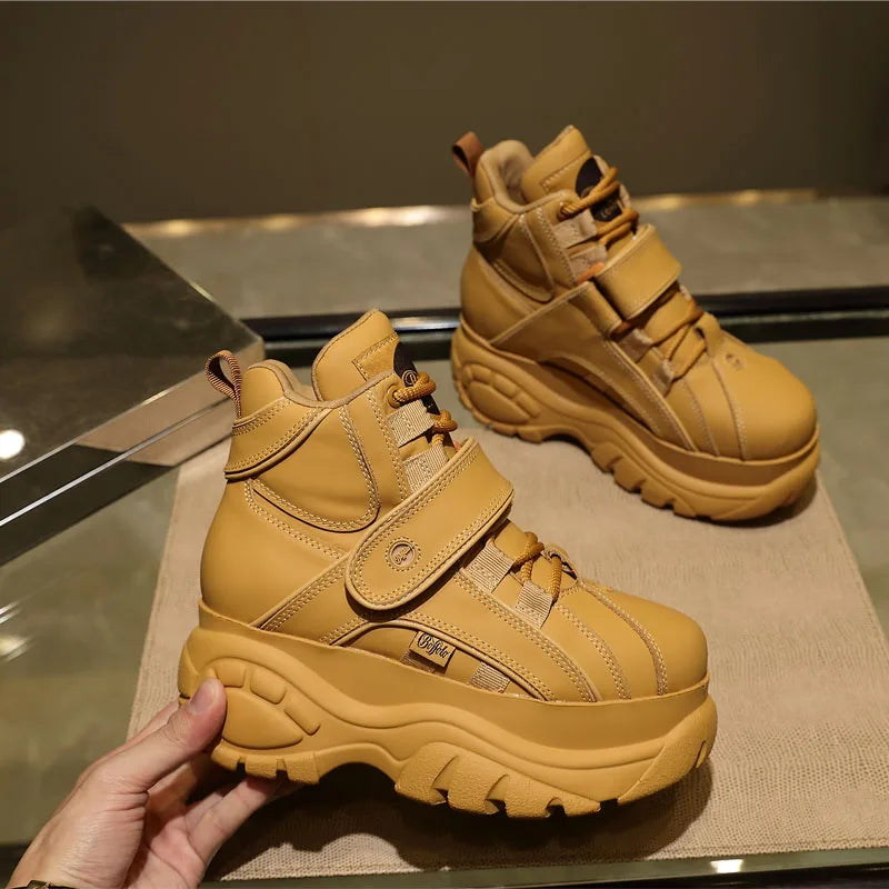 Top Quality Genuine Leather buffalo shoes platform london Women Casual Sneakers imitacion Brand Luxury Dad shoes ST487 ST488 - Image 4