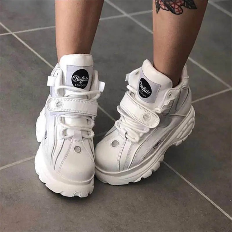 Top Quality Genuine Leather buffalo shoes platform london Women Casual Sneakers imitacion Brand Luxury Dad shoes ST487 ST488 - Image 8