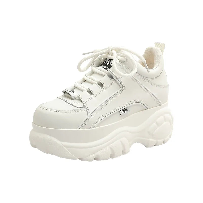 Top Quality Genuine Leather buffalo shoes platform london Women Casual Sneakers imitacion Brand Luxury Dad shoes ST487 ST488 - Image 9