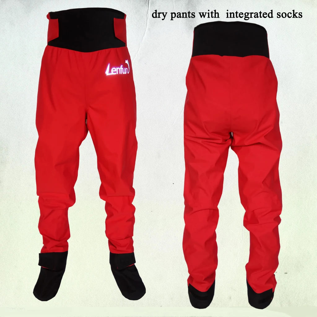 Unisex pants with integrated socks waterproof fishing canoeing paddle sailing Kayaking Sea Kayak Flatwater Rafting - Image 13