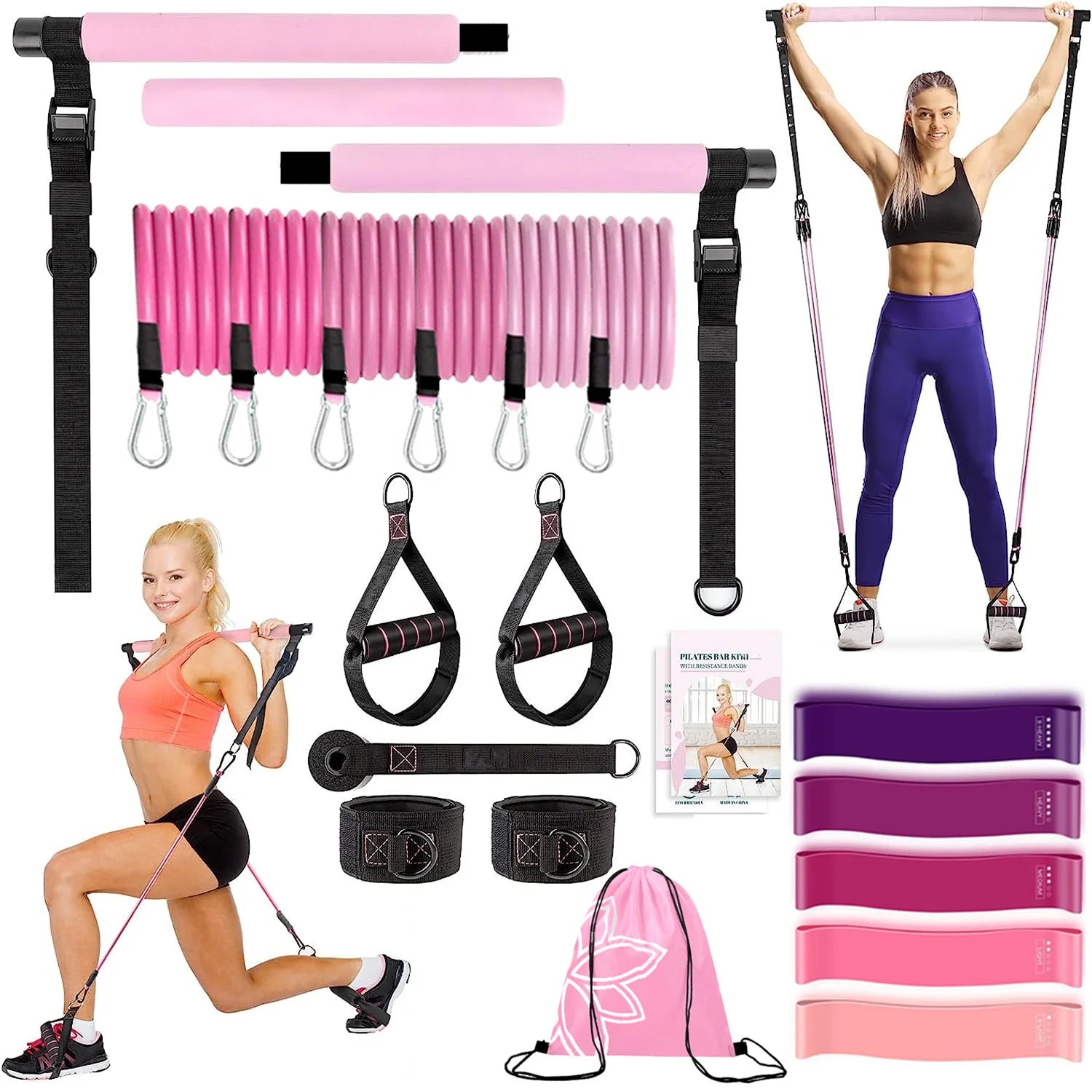 Upgrade Resistance Bands & Training Bar Set for Home Gym - Image 3